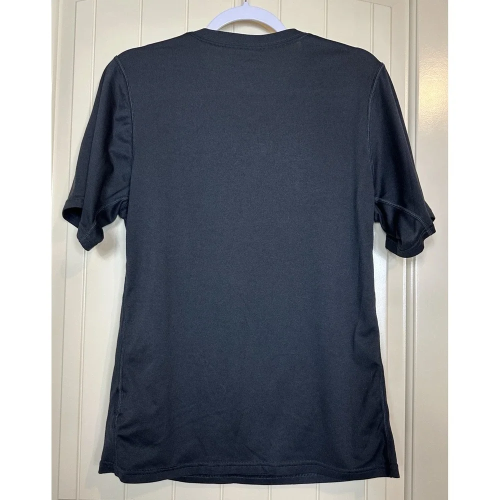 Mens NIKE Dri-FIT black v-neck short sleeve‎ shirt sz S GUC